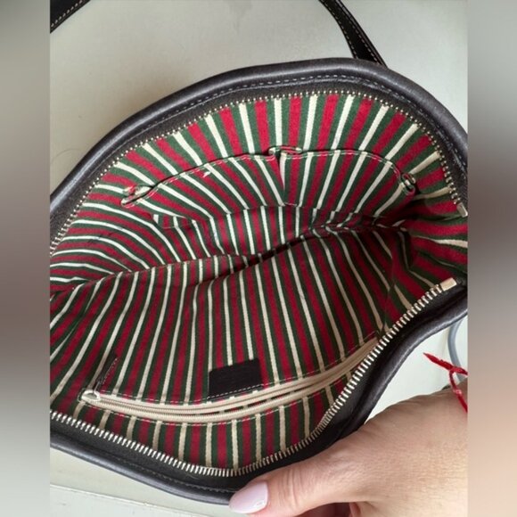 Authentic Vintage Gucci GG Monogram Canvas Crossbody Bag – Excellent Condition - Picture 3 of 16
